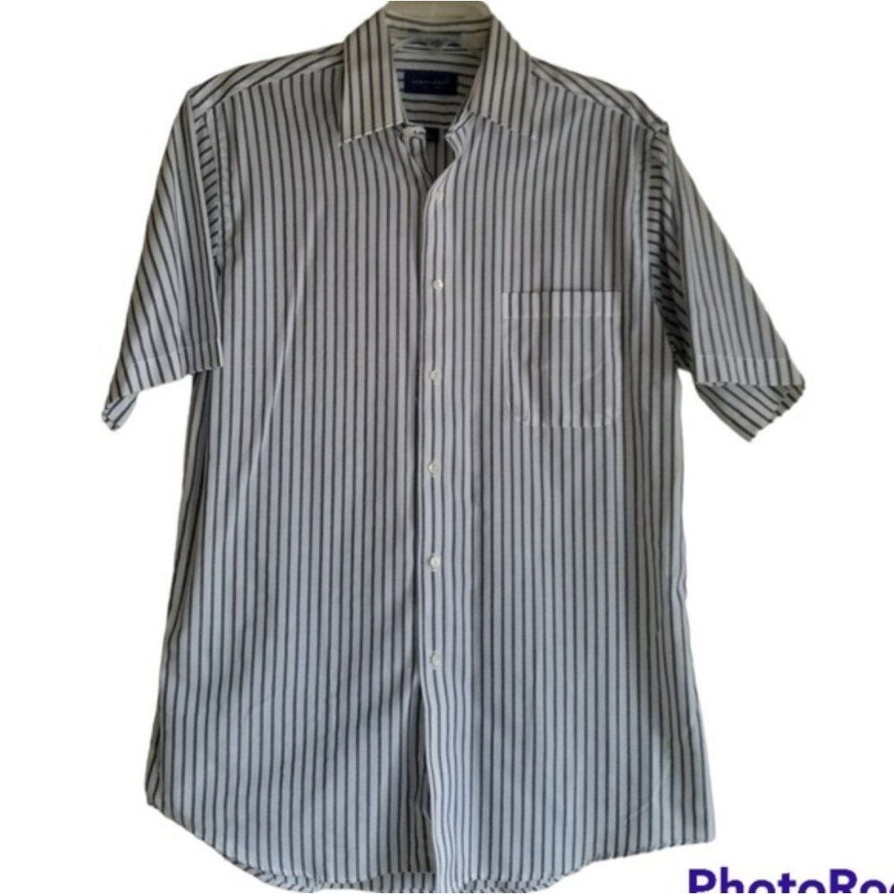 Towncraft Men's Casual Button Down Shirt Size 15-1/2